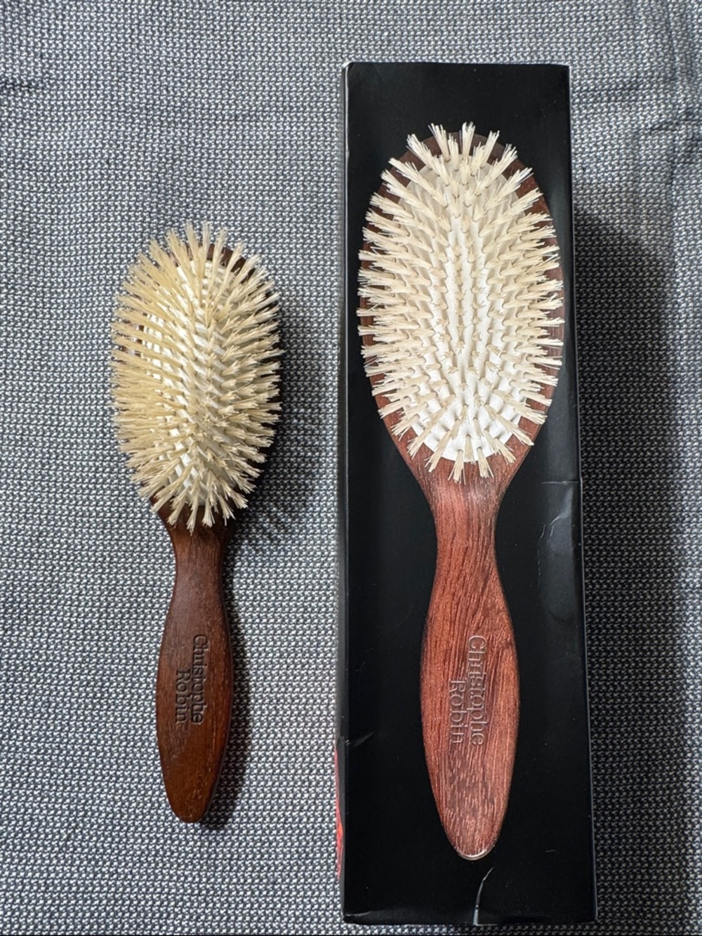 Christophe Robin Boar Bristle Hair Brush - Natural Bristles